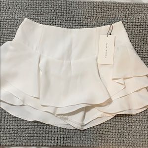 White Layered Skort